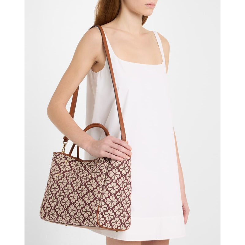 Bolsa Shopper spade flower jacquard