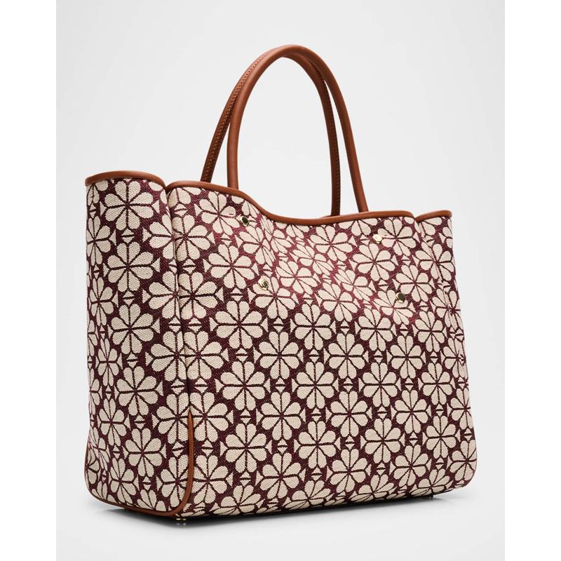Bolsa Shopper spade flower jacquard