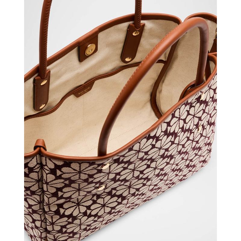 Bolsa Shopper spade flower jacquard