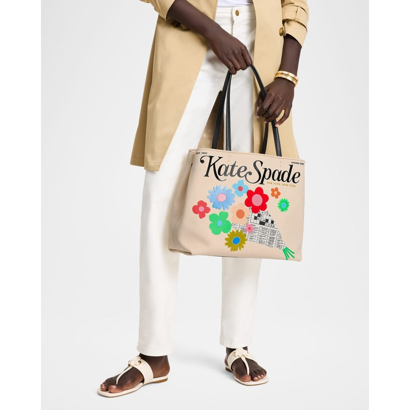 Bolsa Shopper fresh picks flower canvas