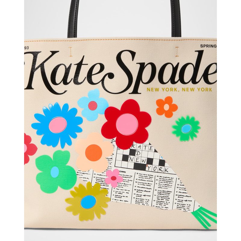 Bolsa Shopper fresh picks flower canvas