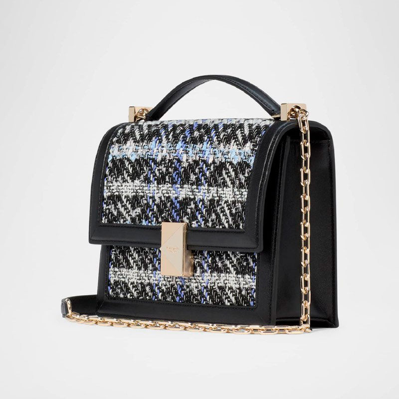 Bolsa Shoulder deco plaid tweed - Mercado de Luxo - O Maior E-Commerce de Bens, Produtos e Serviços de Luxo do Brasil.