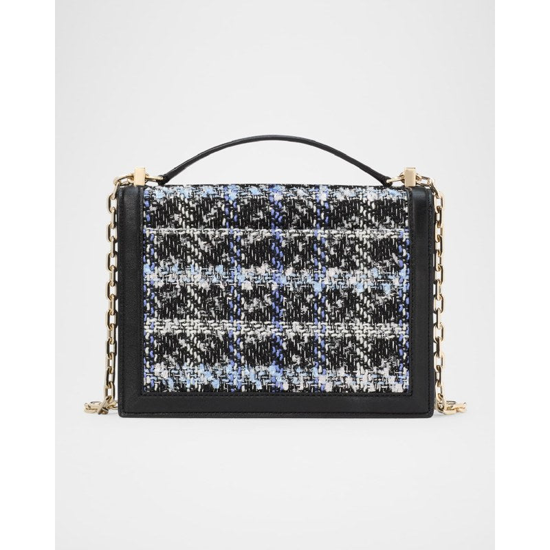 Bolsa Shoulder deco plaid tweed