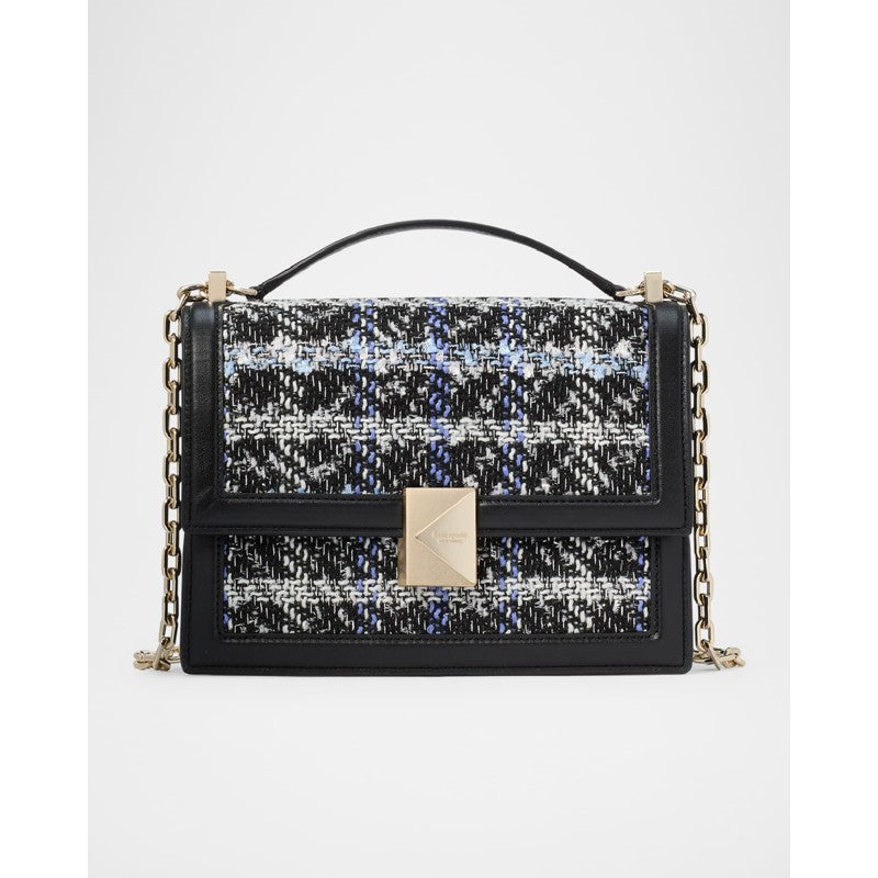 Bolsa Shoulder deco plaid tweed