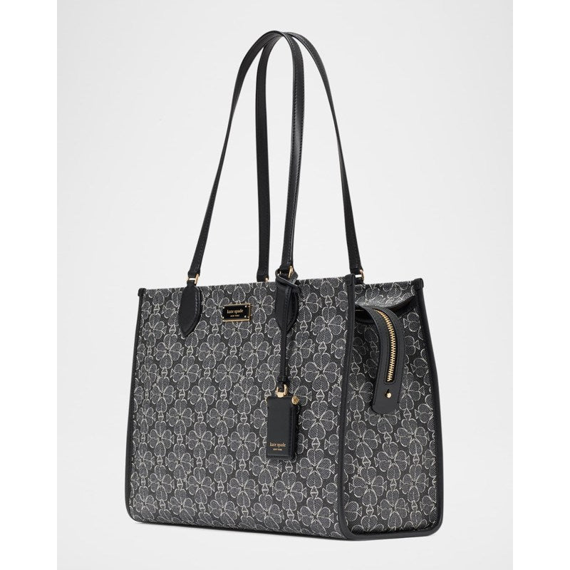 Bolsa Shopper spade flower coated canvas