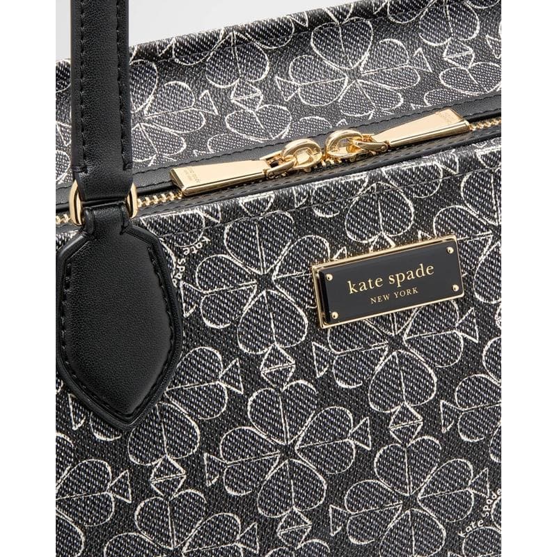 Bolsa Shopper spade flower coated canvas