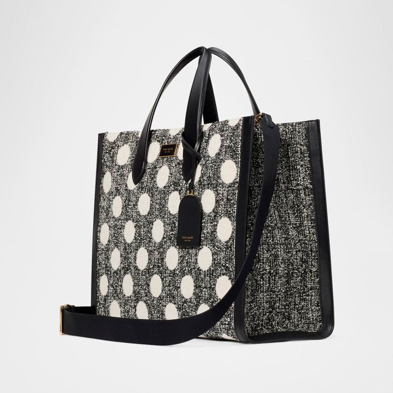 Bolsa Shoulder manhattan large polk dot tweed - Mercado de Luxo - O Maior E-Commerce de Bens, Produtos e Serviços de Luxo do Brasil.