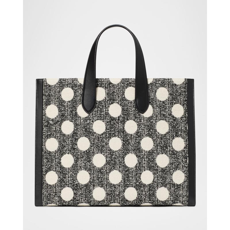 Bolsa Shoulder manhattan large polk dot tweed