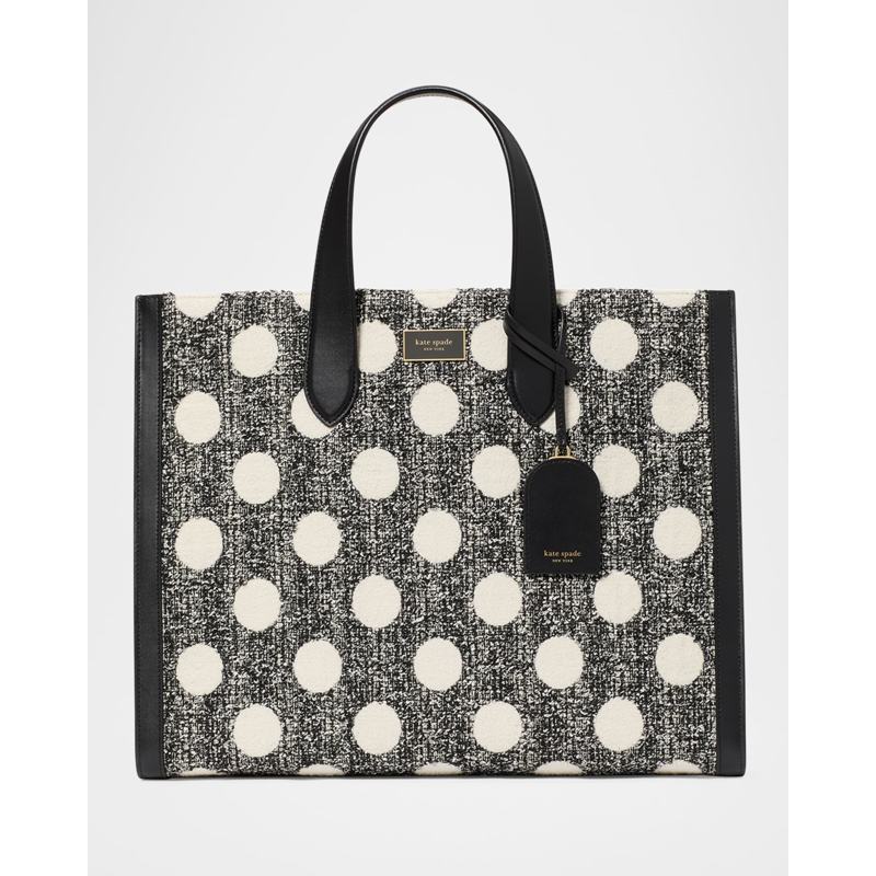 Bolsa Shoulder manhattan large polk dot tweed