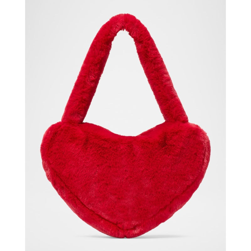 Bolsa Shoulder luver heart faux fur