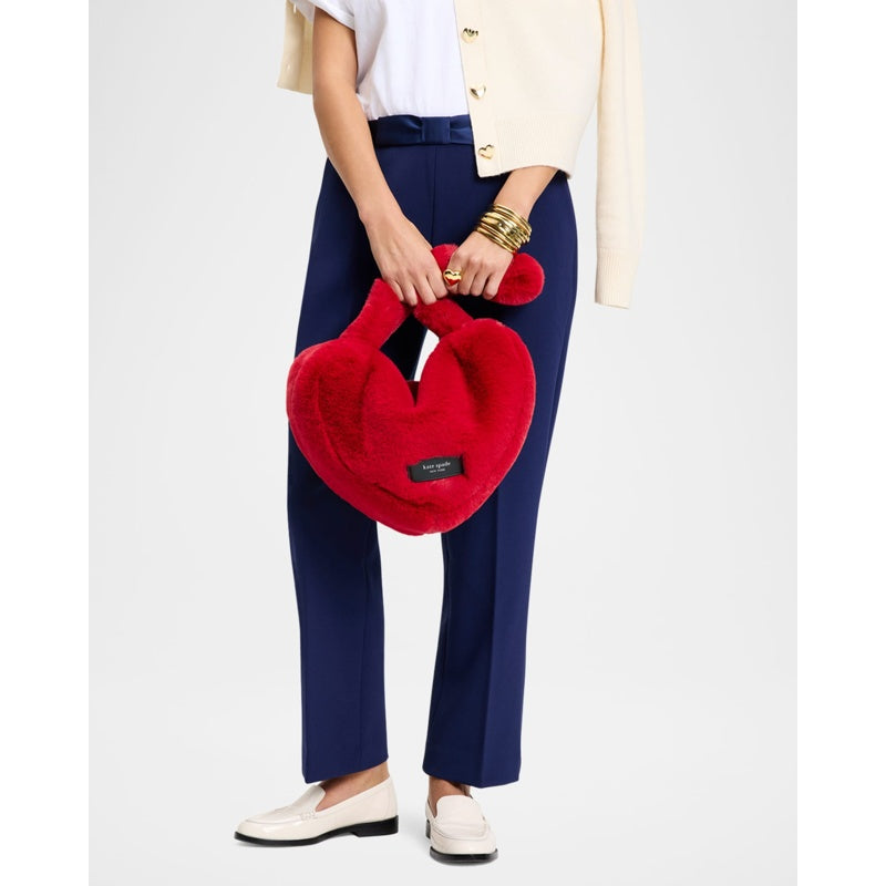 Bolsa Shoulder luver heart faux fur