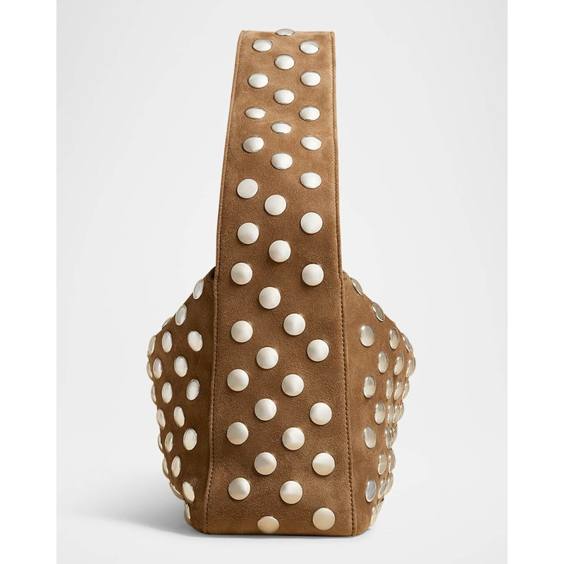 Bolsa Shoulder Elena Studded Suede