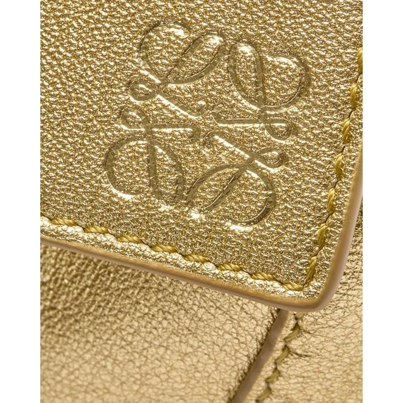Bolsa Shoulder Puzzle Edge Mini  in Metallic