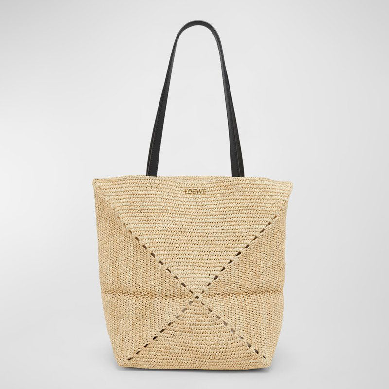 Bolsa Beach x Paula’s Ibiza Medium Puzzle Fold in Raffia with s - Mercado de Luxo - O Maior E-Commerce de Bens, Produtos e Serviços de Luxo do Brasil.