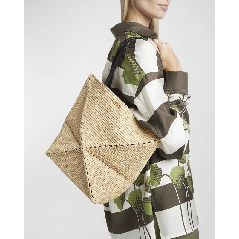 Bolsa Beach x Paula’s Ibiza Medium Puzzle Fold in Raffia with s