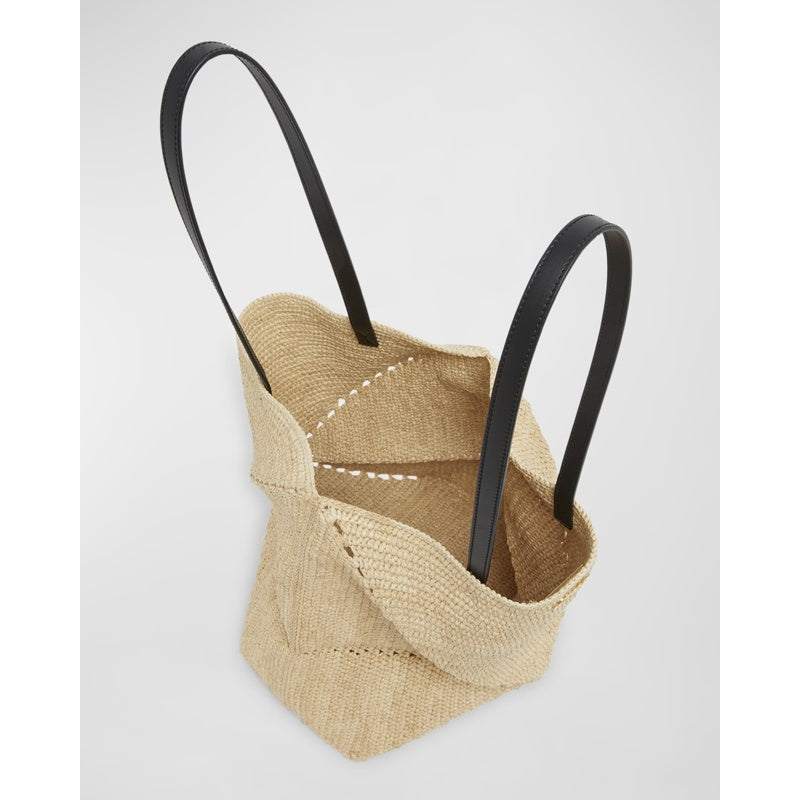 Bolsa Beach x Paula’s Ibiza Medium Puzzle Fold in Raffia with s
