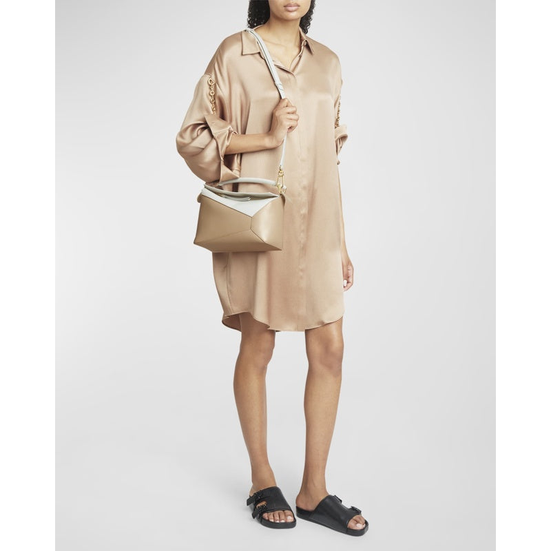Bolsa Shoulder Puzzle Edge Small  in Bicolor