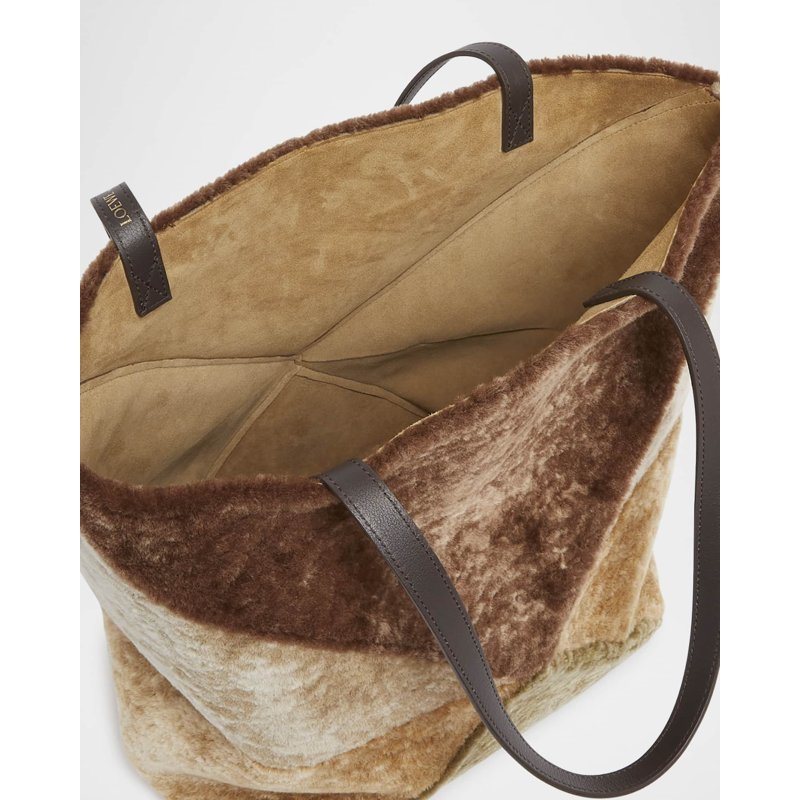 Bolsa Shopper Puzzle Fold Large Sheep Shearling Fur