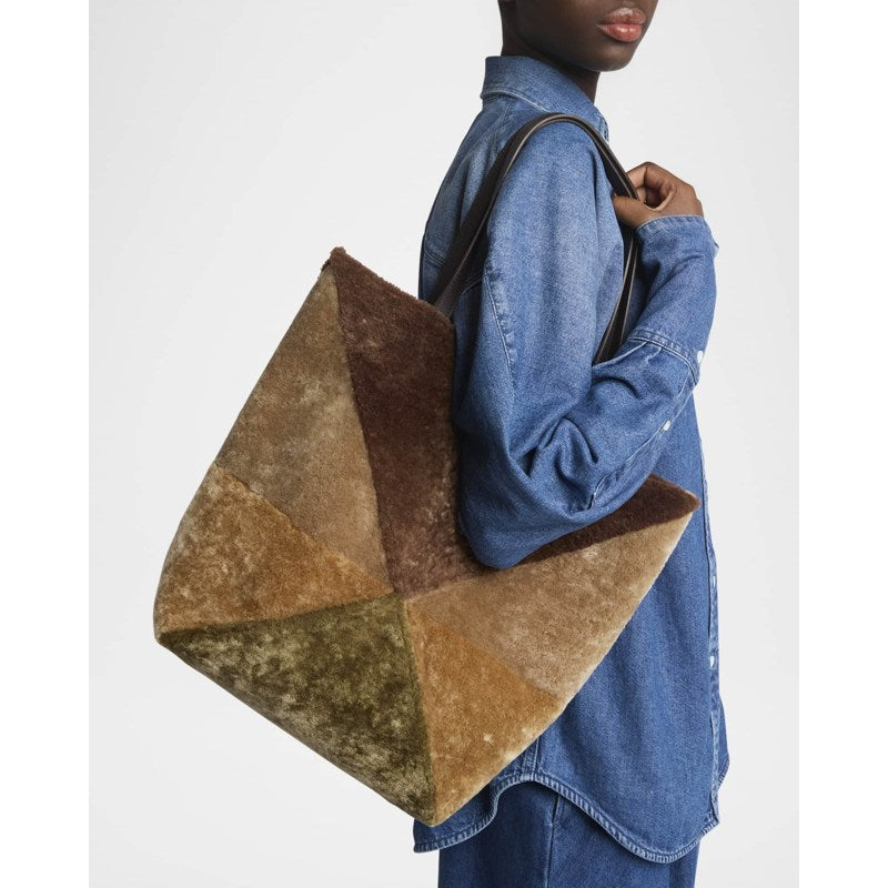 Bolsa Shopper Puzzle Fold Large Sheep Shearling Fur