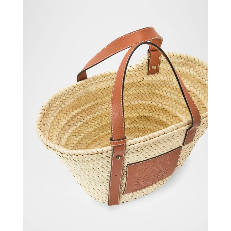 Bolsa Beach Basket in Palm Leaf with s