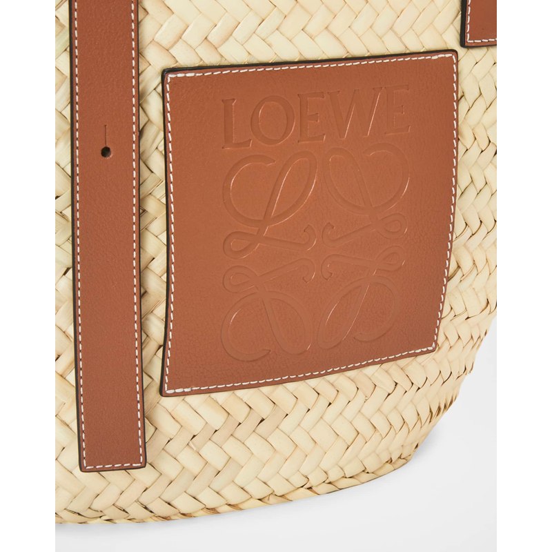 Bolsa Beach Basket in Palm Leaf with s