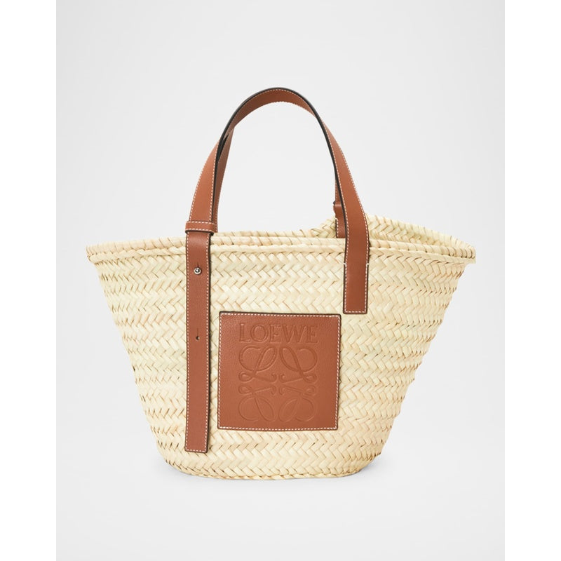 Bolsa Beach Basket in Palm Leaf with s