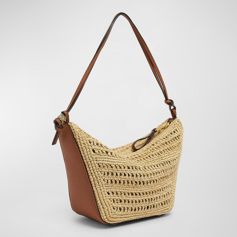 Bolsa Shoulder x Paula’s Ibiza Hammock Mini in Raffia with Strap - Mercado de Luxo - O Maior E-Commerce de Bens, Produtos e Serviços de Luxo do Brasil.