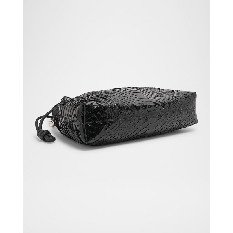 Bolsa Shoulder Flamenco Large in Patent Python