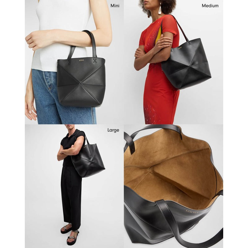 Bolsa Shopper Puzzle Fold Large in Shiny