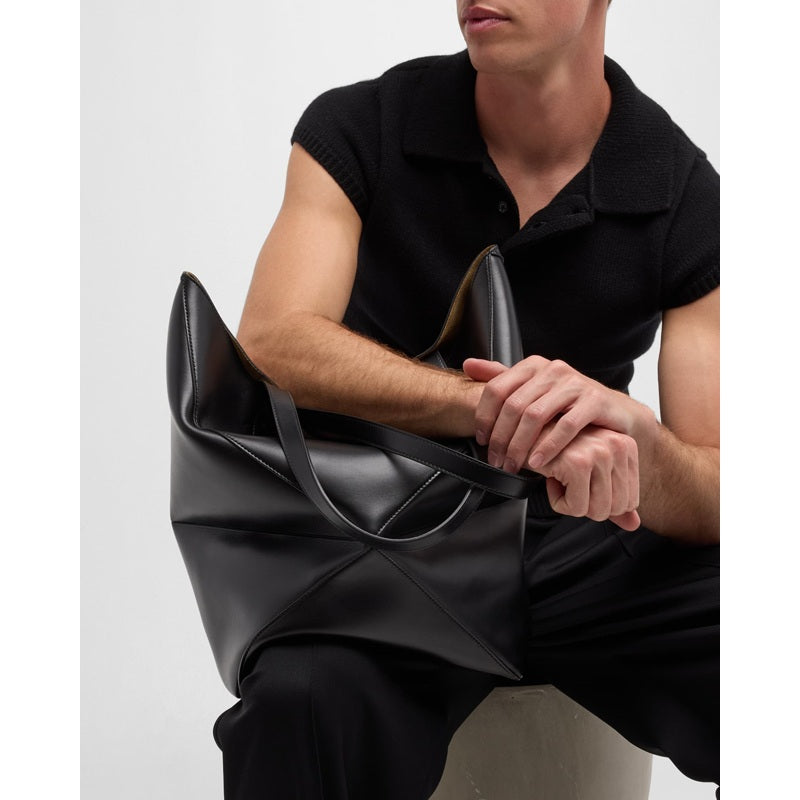 Bolsa Shopper Puzzle Fold Large in Shiny