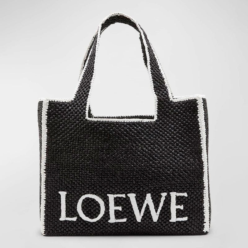 Bolsa Shopper x Paula’s Ibiza Font Logo Large in Raffia - Mercado de Luxo - O Maior E-Commerce de Bens, Produtos e Serviços de Luxo do Brasil.