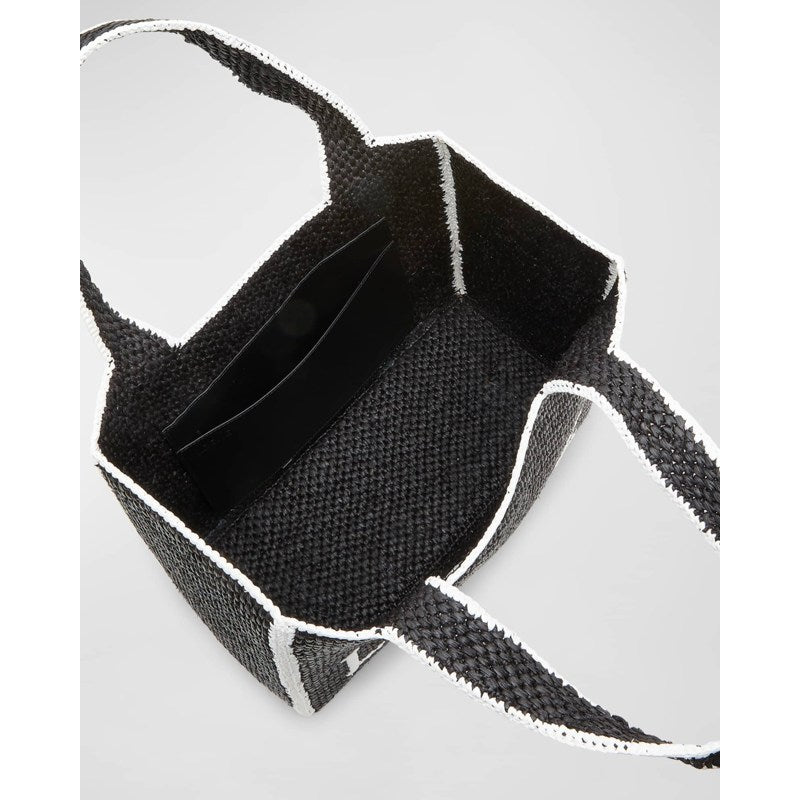 Bolsa Shopper x Paula’s Ibiza Font Logo Large in Raffia
