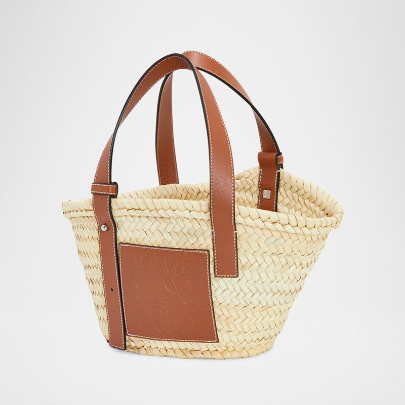 Bolsa Beach Basket Small in Palm Leaf with s - Mercado de Luxo - O Maior E-Commerce de Bens, Produtos e Serviços de Luxo do Brasil.