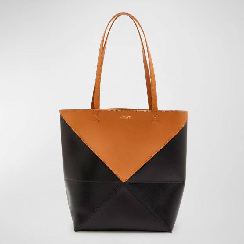 Bolsa Shopper Puzzle Fold Medium in Shiny Bicolor - Mercado de Luxo - O Maior E-Commerce de Bens, Produtos e Serviços de Luxo do Brasil.