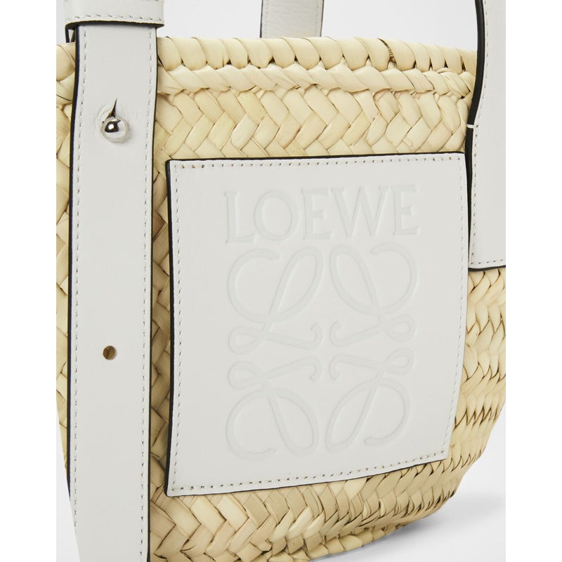 Bolsa Shopper x Paula’s Ibiza Basket Small in Palm Leaf with s