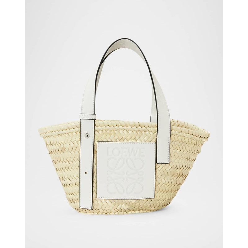 Bolsa Shopper x Paula’s Ibiza Basket Small in Palm Leaf with s