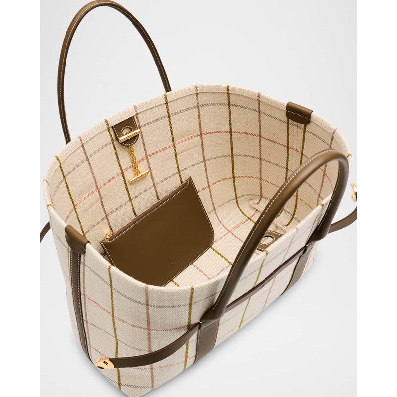Bolsa Shopper Ghiera Large Tartan Jacquard