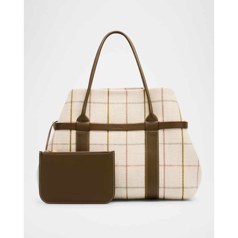 Bolsa Shopper Ghiera Large Tartan Jacquard