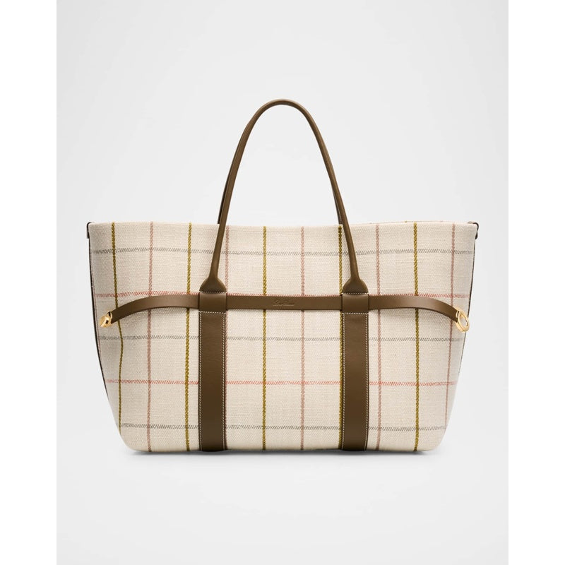 Bolsa Shopper Ghiera Large Tartan Jacquard