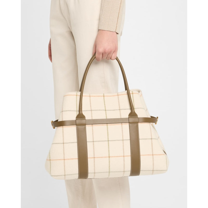 Bolsa Shopper Ghiera Plaid Cashmere Belt