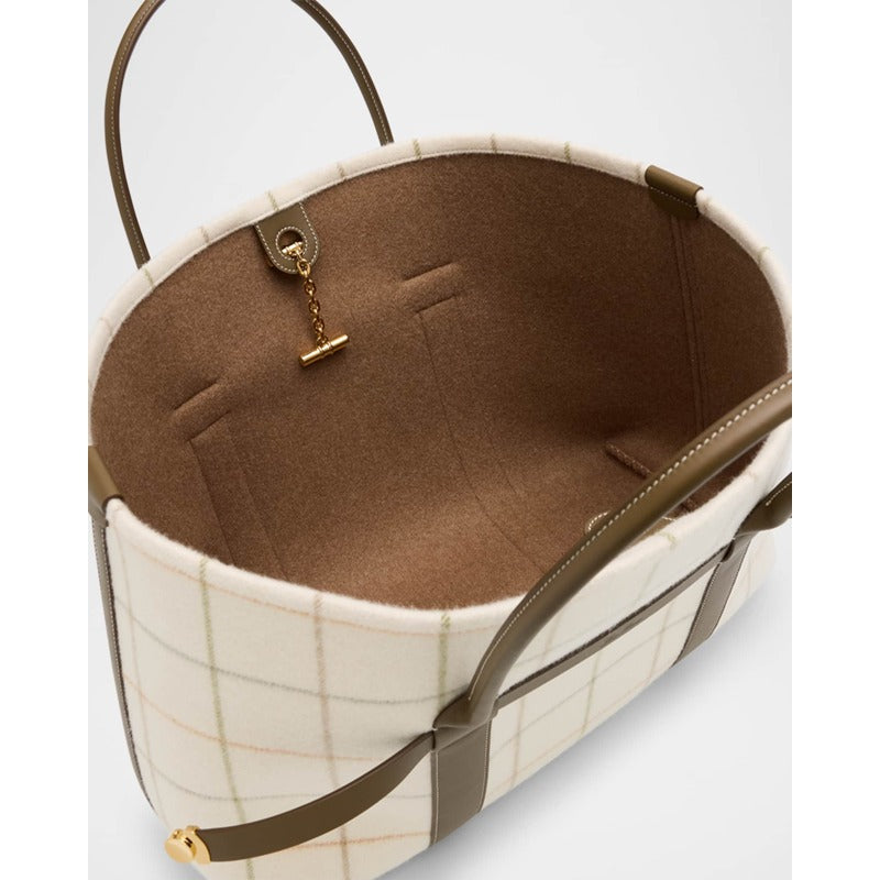 Bolsa Shopper Ghiera Plaid Cashmere Belt