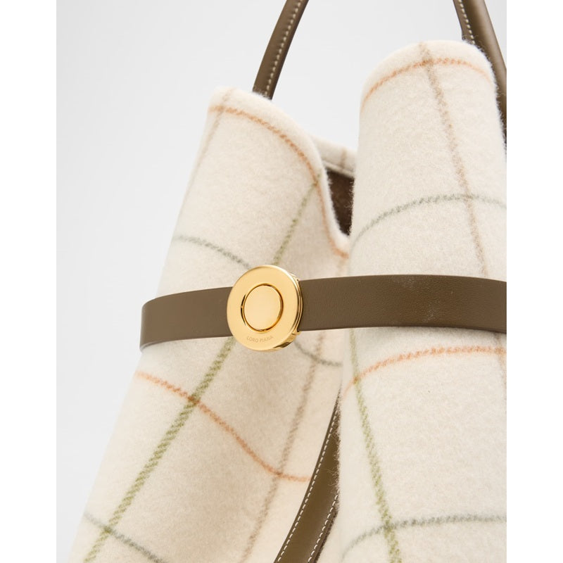 Bolsa Shopper Ghiera Plaid Cashmere Belt