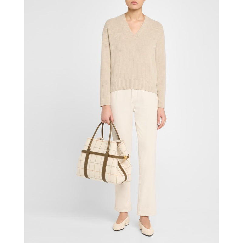 Bolsa Shopper Ghiera Plaid Cashmere Belt