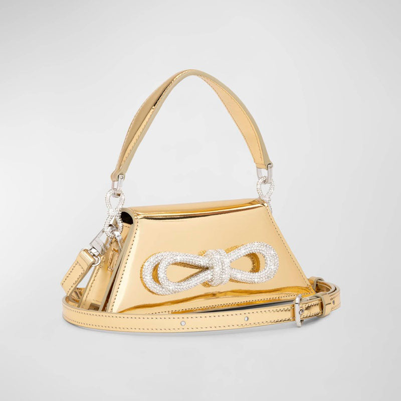 Bolsa Shoulder Samantha Bow Metallic  - Mercado de Luxo - O Maior E-Commerce de Bens, Produtos e Serviços de Luxo do Brasil.