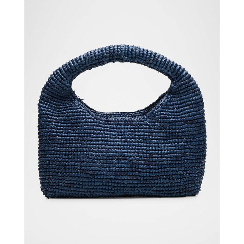 Bolsa Handle Half Moon Raffia