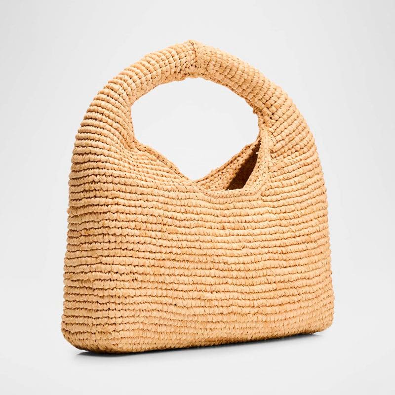 Bolsa Beach Half Moon Raffia  - Mercado de Luxo - O Maior E-Commerce de Bens, Produtos e Serviços de Luxo do Brasil.