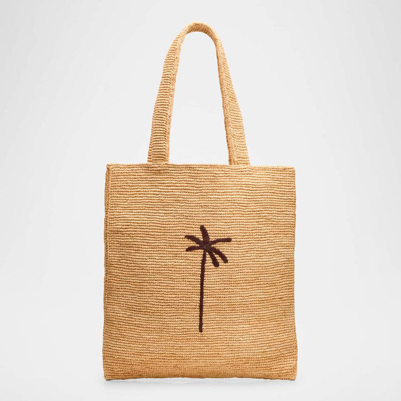 Bolsa Shopper Palm Tree Raffia - Mercado de Luxo - O Maior E-Commerce de Bens, Produtos e Serviços de Luxo do Brasil.