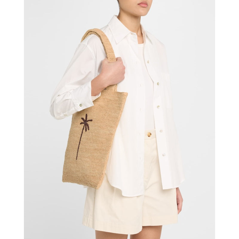 Bolsa Shopper Palm Tree Raffia