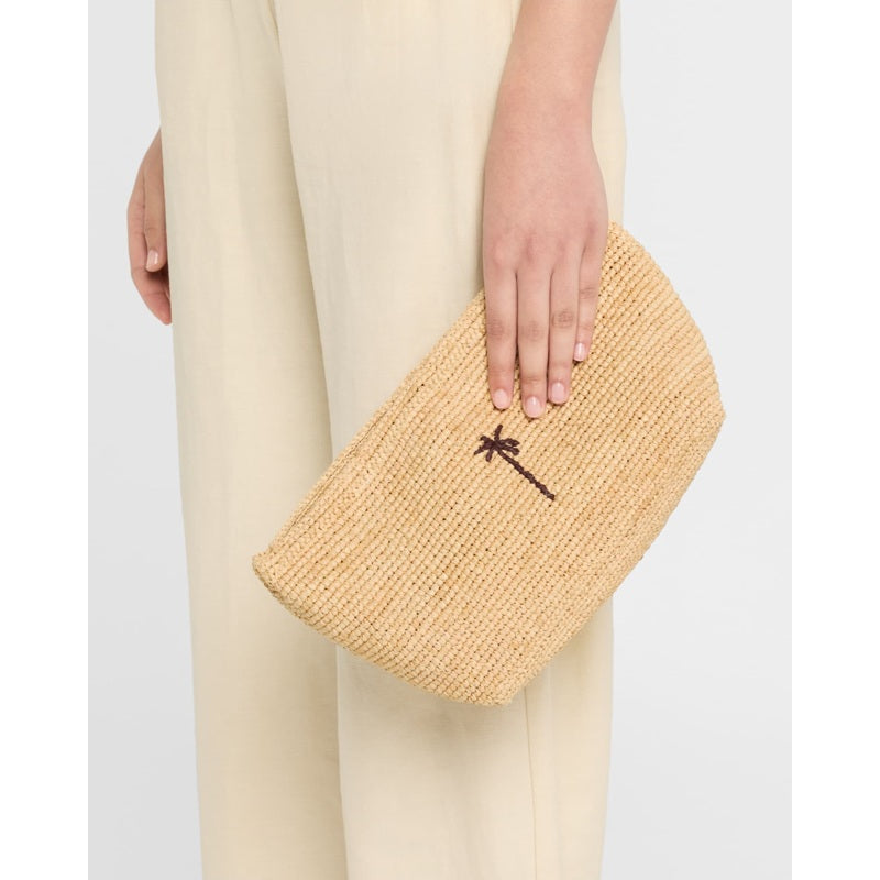 Bolsa Clutch Palm Tree Raffia