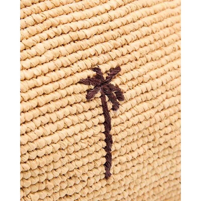 Bolsa Clutch Palm Tree Raffia
